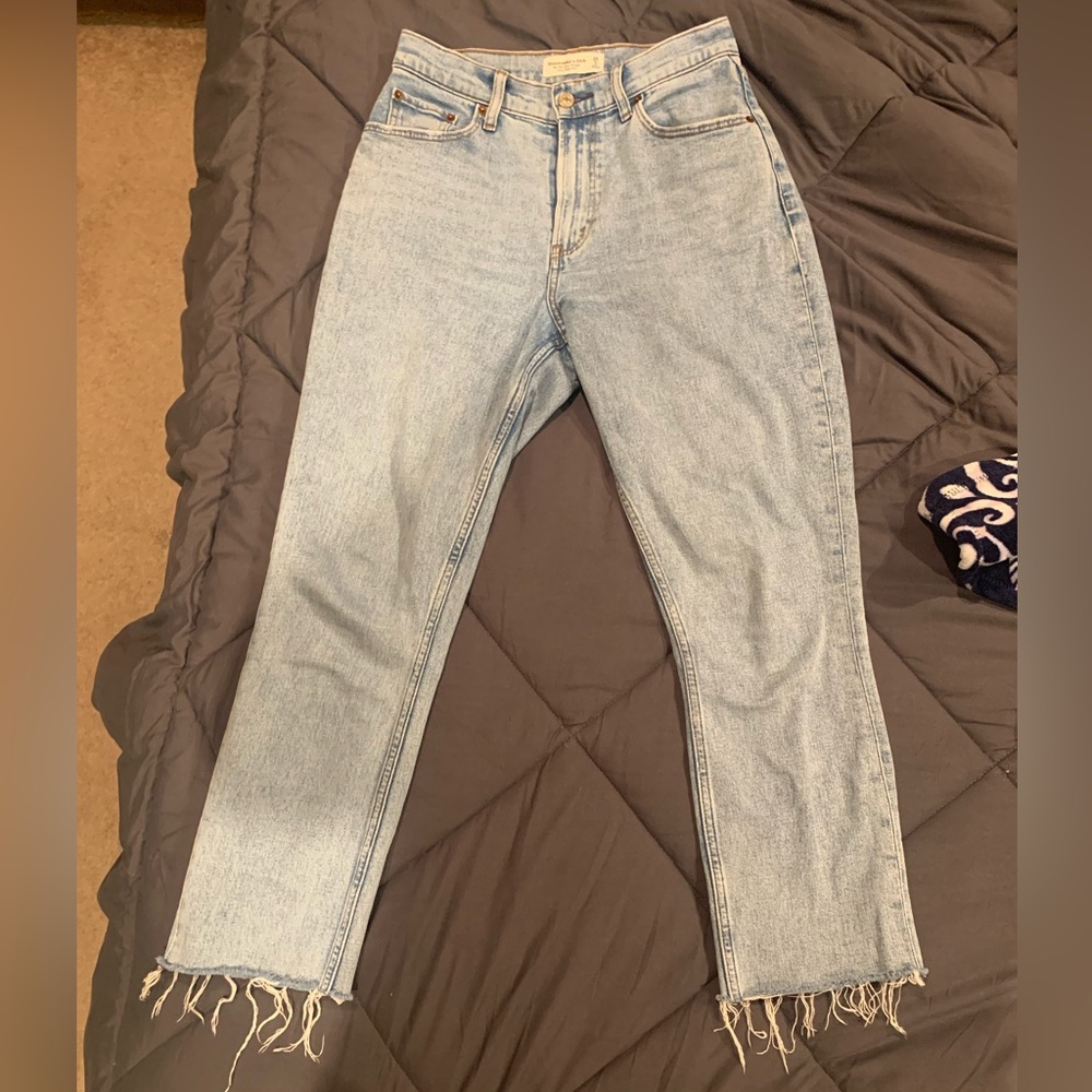 Abercrombie 90s slim straight ultra high rise curve love